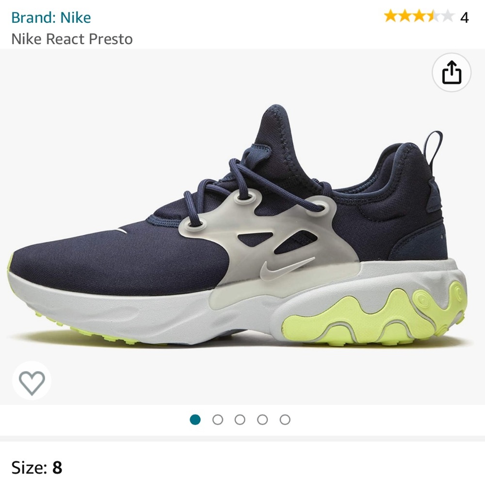 Men’s Nike React Presto sneakers